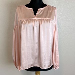 Vince Camuto puff sleeve blouse, size small, pink